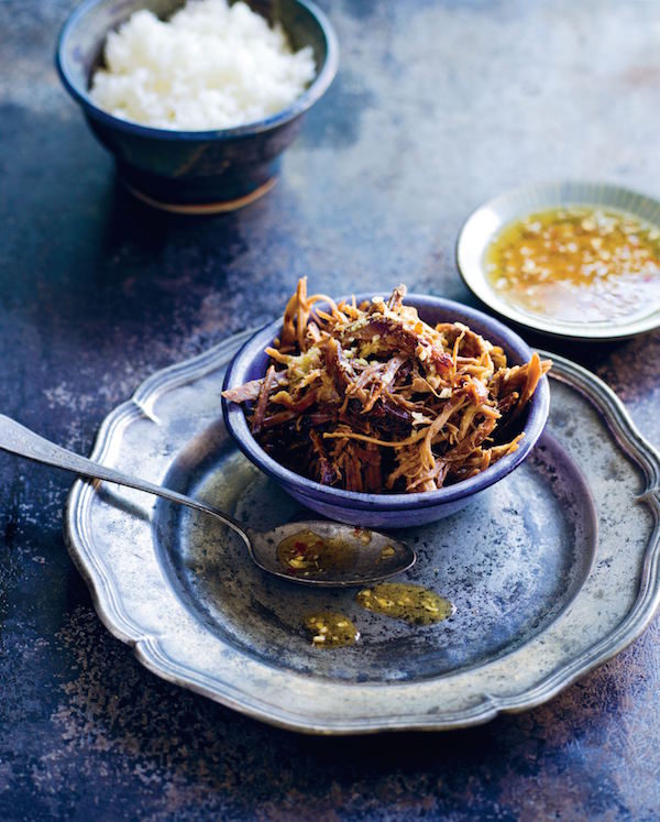 Slow roasted goat